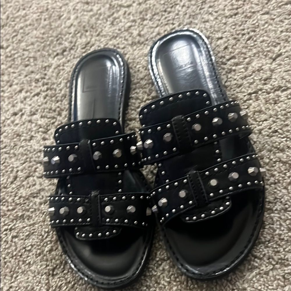 Dolce Vita Black Studded Flats